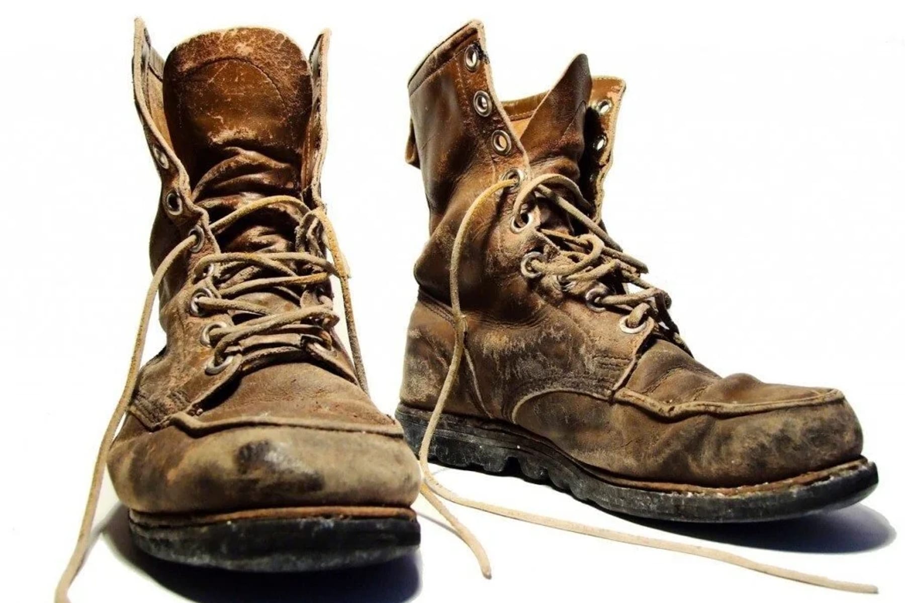 Work boots on a job site